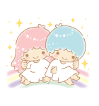 背景が動く キキ＆ララ（個別スタンプ：1）
