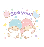 背景が動く キキ＆ララ（個別スタンプ：24）