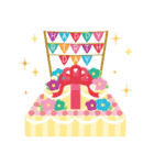 飛び出す！お誕生日＆お祝い（個別スタンプ：6）