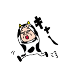 タイツDEウーマン20  牛（個別スタンプ：29）