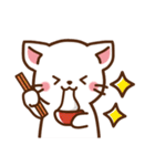しろねこ♡お正月（年末年始の言葉）（個別スタンプ：28）