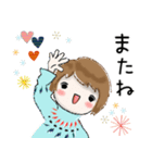 普通に大人女子『年末年始編』（個別スタンプ：35）