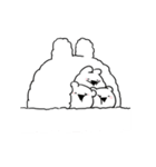 すこぶる動くウサギ【冬2】（個別スタンプ：2）