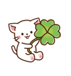しろねこ♡2021お正月（年末年始）（個別スタンプ：40）