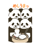 【華やか年賀状】やる気のないパンダBIG（個別スタンプ：16）