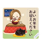 大人女子の日常☆新春メッセージスタンプ（個別スタンプ：10）