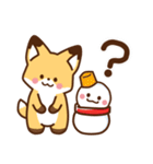 かわいいきつね☆お正月（個別スタンプ：33）
