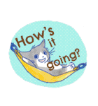 ゆかいな猫達が英語で伝えるスタンプ（個別スタンプ：7）