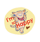 ゆかいな猫達が英語で伝えるスタンプ（個別スタンプ：13）