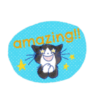 ゆかいな猫達が英語で伝えるスタンプ（個別スタンプ：14）