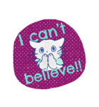 ゆかいな猫達が英語で伝えるスタンプ（個別スタンプ：15）