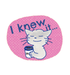ゆかいな猫達が英語で伝えるスタンプ（個別スタンプ：18）