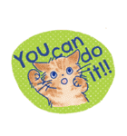 ゆかいな猫達が英語で伝えるスタンプ（個別スタンプ：24）