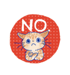 ゆかいな猫達が英語で伝えるスタンプ（個別スタンプ：35）