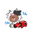 動くBROWNあけおめスタンプ（個別スタンプ：16）