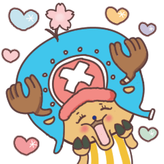 [LINEスタンプ] 【ONE PIECE】with まるいやつら。