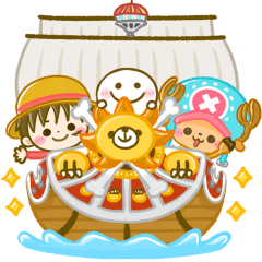 [LINEスタンプ] 動く！ゆるかわ♡ONE PIECE