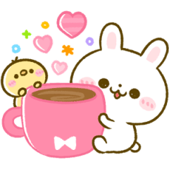 [LINEスタンプ] 毎日使える♡うさぎのほいっぷ