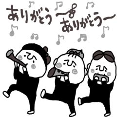 [LINEスタンプ] 素敵なモノクロのスタンプ
