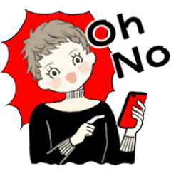 [LINEスタンプ] ベビーフェイスのシニアちゃん☆日常編