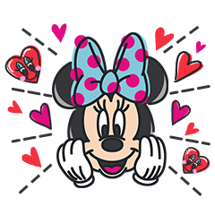[LINEスタンプ] ミニーマウス（ポジティブ！）