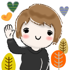 [LINEスタンプ] 普通に大人女子 爽やか秋の始まり（秋編)