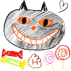 [LINEスタンプ] ❤️かぼちゃねこ❤️