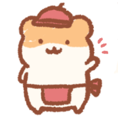 [LINEスタンプ] 日常のすやはむスタンプ(シンプル)