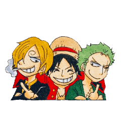 One Piece ルフィ ゾロ サンジのスタンプ Lineスタンプ Kyasu