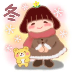 [LINEスタンプ] 冬に使える「でぶりん」の画像（メイン）
