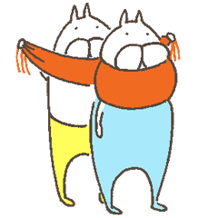 [LINEスタンプ] ねこタイツのゆるい冬