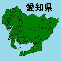 [LINEスタンプ] 拡大する愛知県の市町村地図 その2