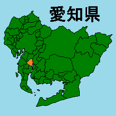 [LINEスタンプ] 拡大する愛知県の市町村地図 その3