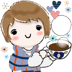 [LINEスタンプ] 普通に大人女子 冬の毎日[丁寧語編]