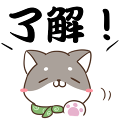 [LINEスタンプ] でか文字♡しばいぬスタンプ