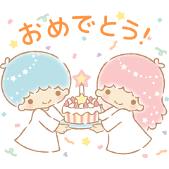 [LINEスタンプ] 背景が動く キキ＆ララ