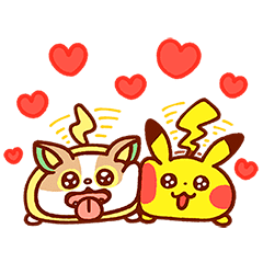 [LINEスタンプ] 動く！カナヘイ×ポケモンゆるっとスタンプ