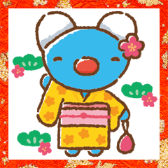 [LINEスタンプ] 手描きペネロペ お正月