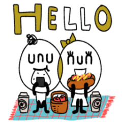 [LINEスタンプ] unu＆nun☆