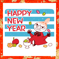 [LINEスタンプ] 動くムーミンあけおめスタンプ